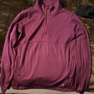 Puma Purple Quarter-Zip Pullover